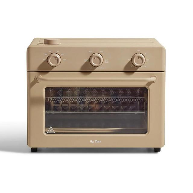 Our Place Large Wonder Oven | 6-In-1 Toxin-Free Air Fryer & Toaster with Steam Infusion | Family-Sized 32QT, 1700W Countertop Design | Includes Bake Tray, Fryer Basket, Large Racks | Steam