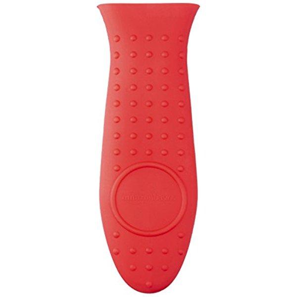 AmazonBasics Silicone Hot Handle Holder, Red