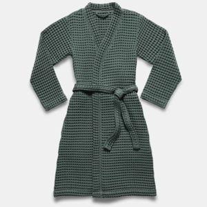 Dreamweave Waffle Robe - Botanical green