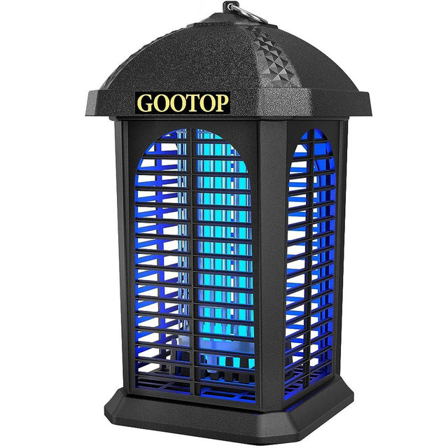 GOOTOP Large Bug Zapper Outdoor Electric, Mosquito Zapper Outdoor, Fly Traps, Fly Zapper, Mosquito Killer, 3 Prong Plug, 90-130V, ABS Plastic Outer