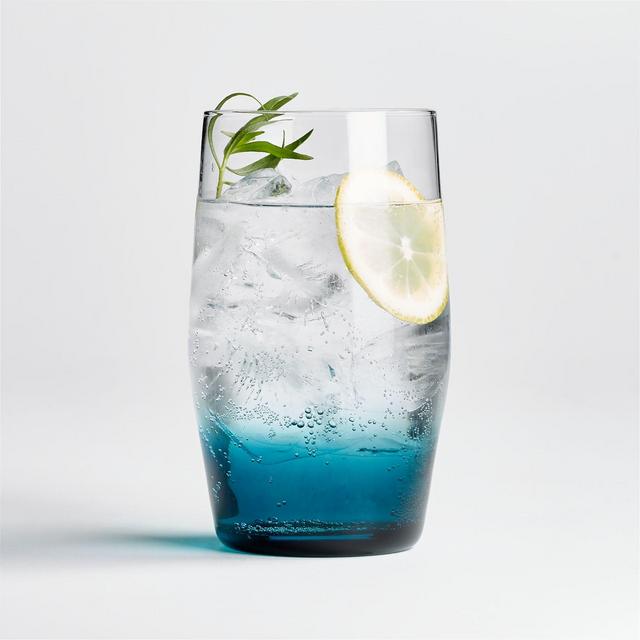 Fade Blue Ombre Highball Glass