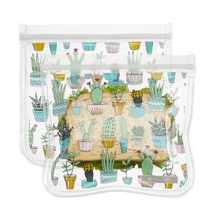 Full Circle Cactus Party Reusable Sandwich Bags Pkg/2