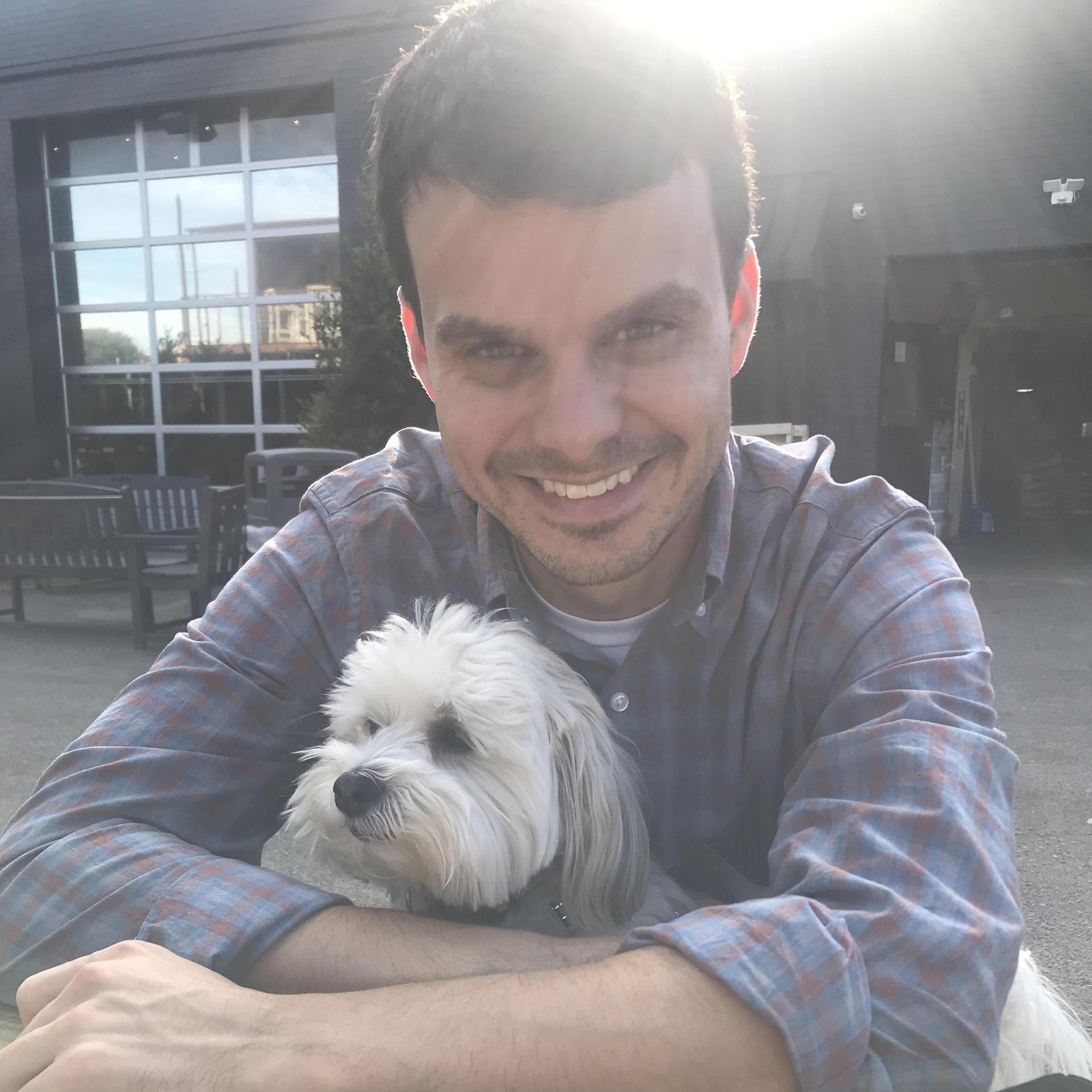 Ryan with his best friend Louie!