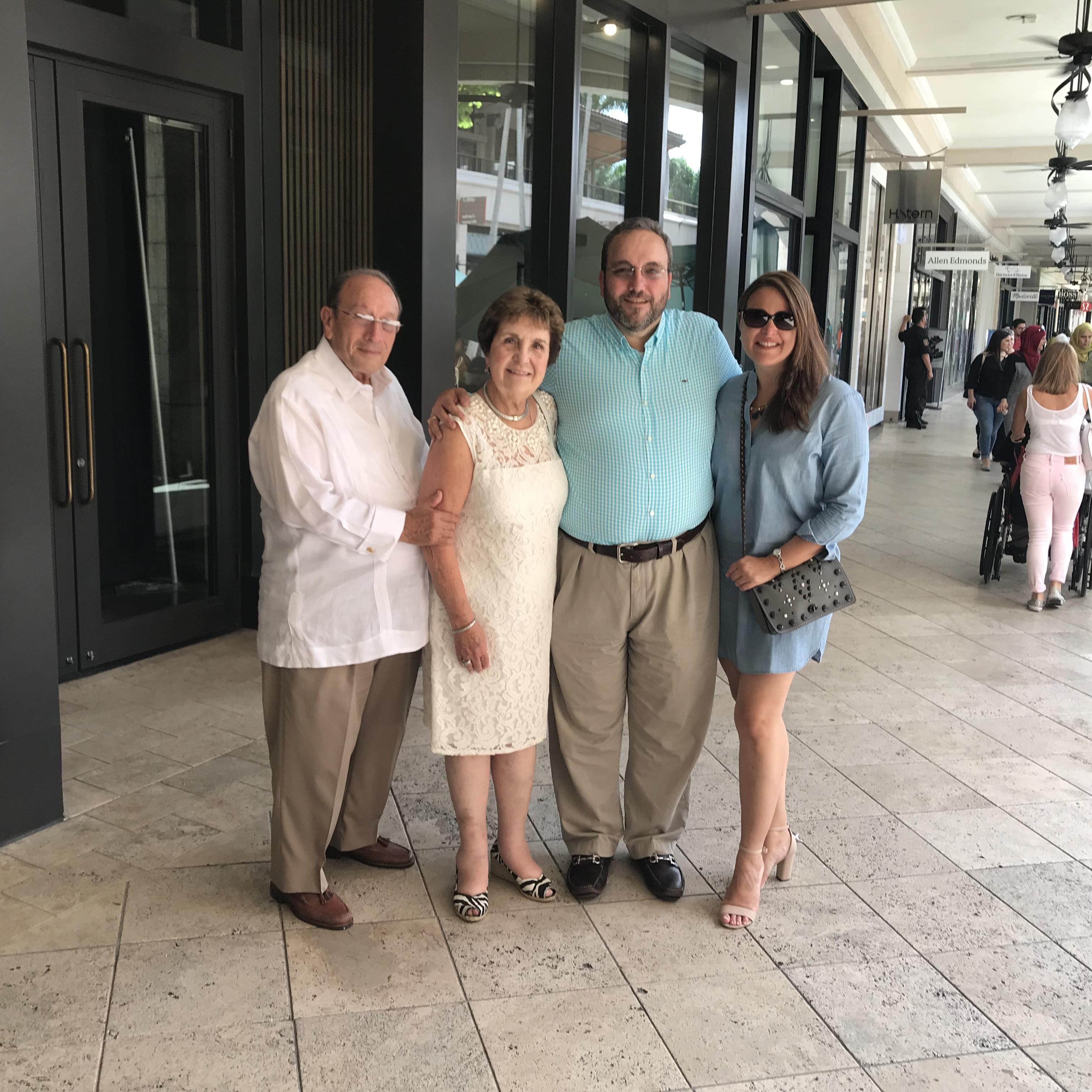 Our first Fathers Day at Merrick Park (yes, this is our hangout)