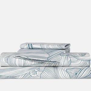 Luxe Sateen Core Sheet Set: Oyster in Blue