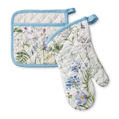 Williams Sonoma Spring Bloom Oven Mitt & Potholder Set