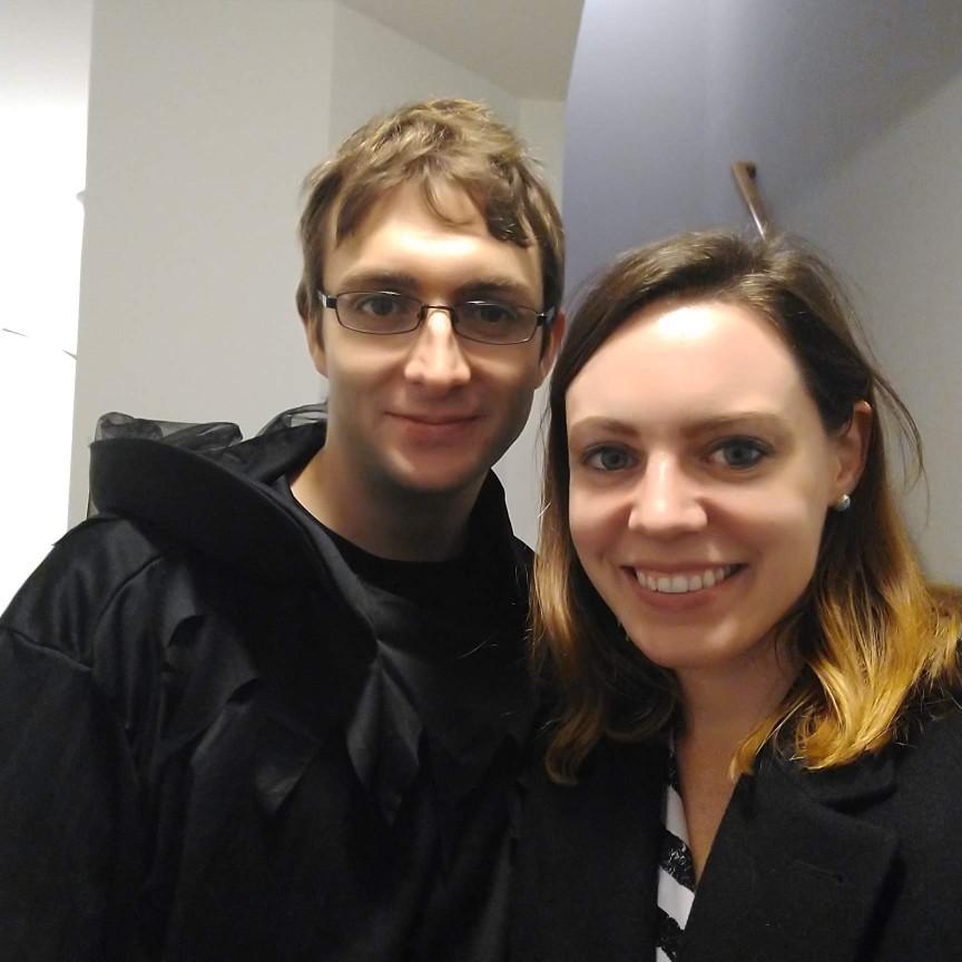 Halloween costumes - Sirius Black and a Dementor