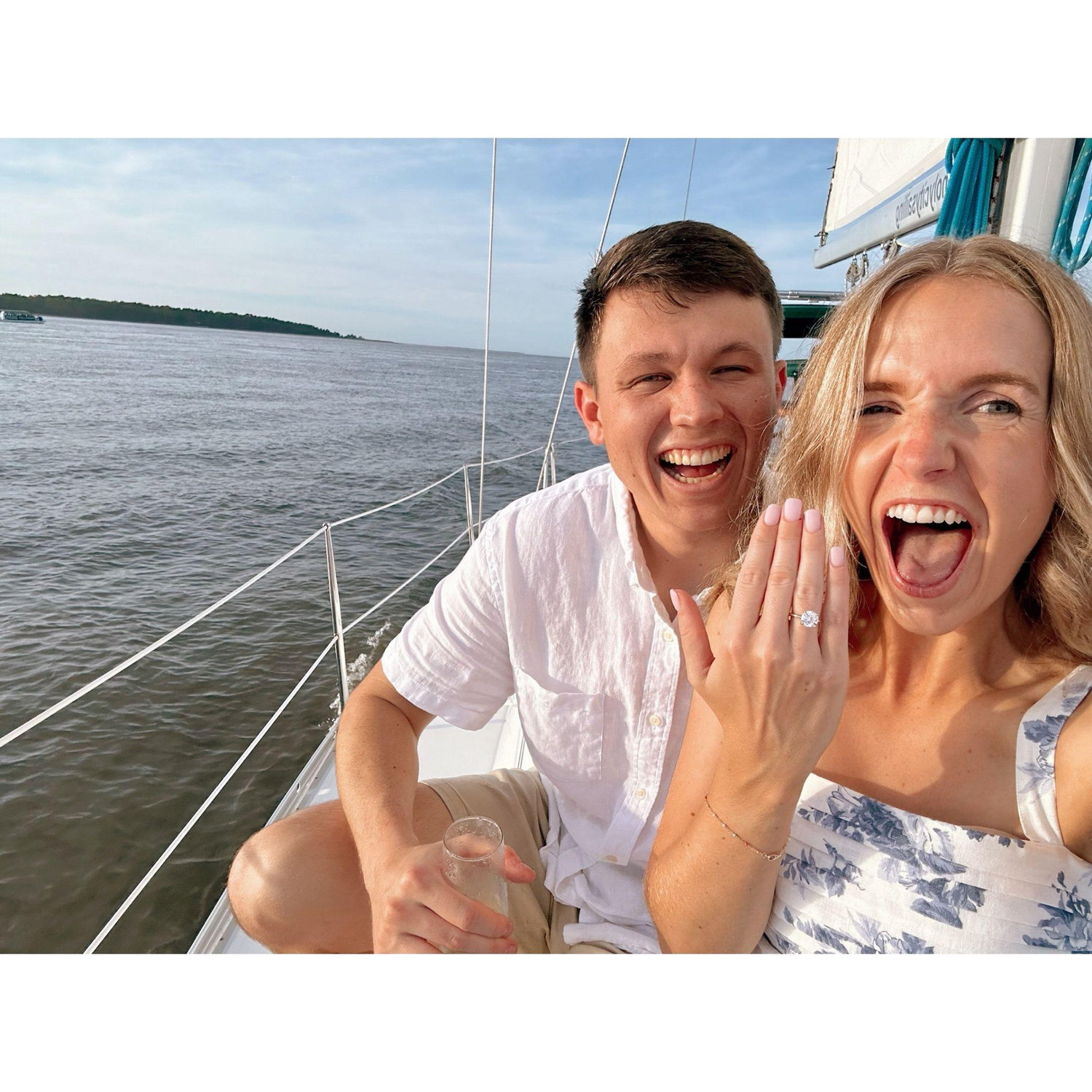 She said yes! (Shout out Captain Chad for the boat ride and great pictures.)