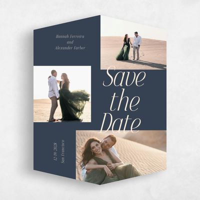 Blue Diamond Wedding Save the Date - Mycenae Multiphoto
