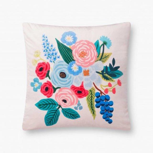 Garden Party Velvet Pillow