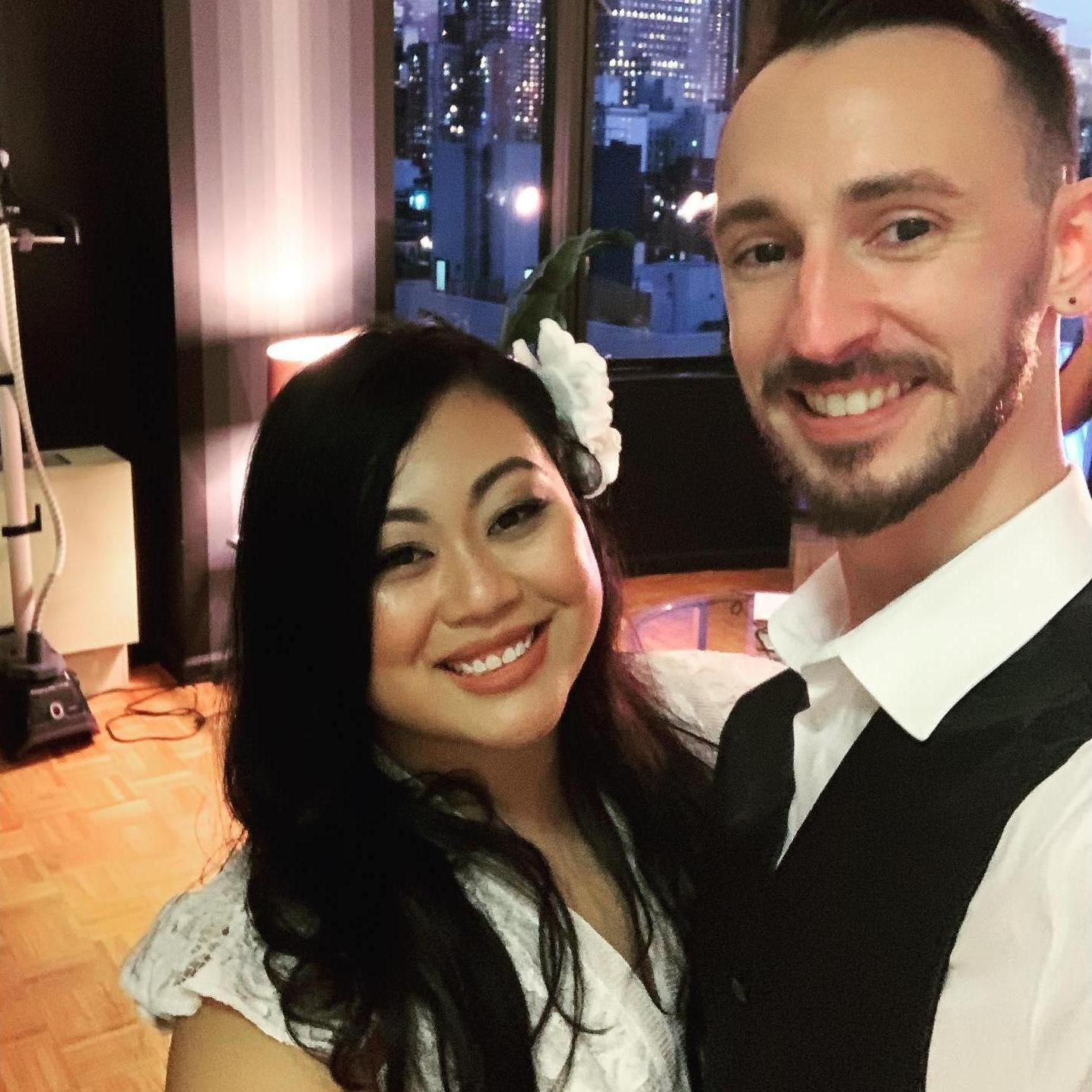 Favorite selfie of the day we got "officially" got married ;)