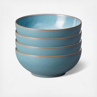 Azure Haze Coupe Cereal Bowl, Set of 4