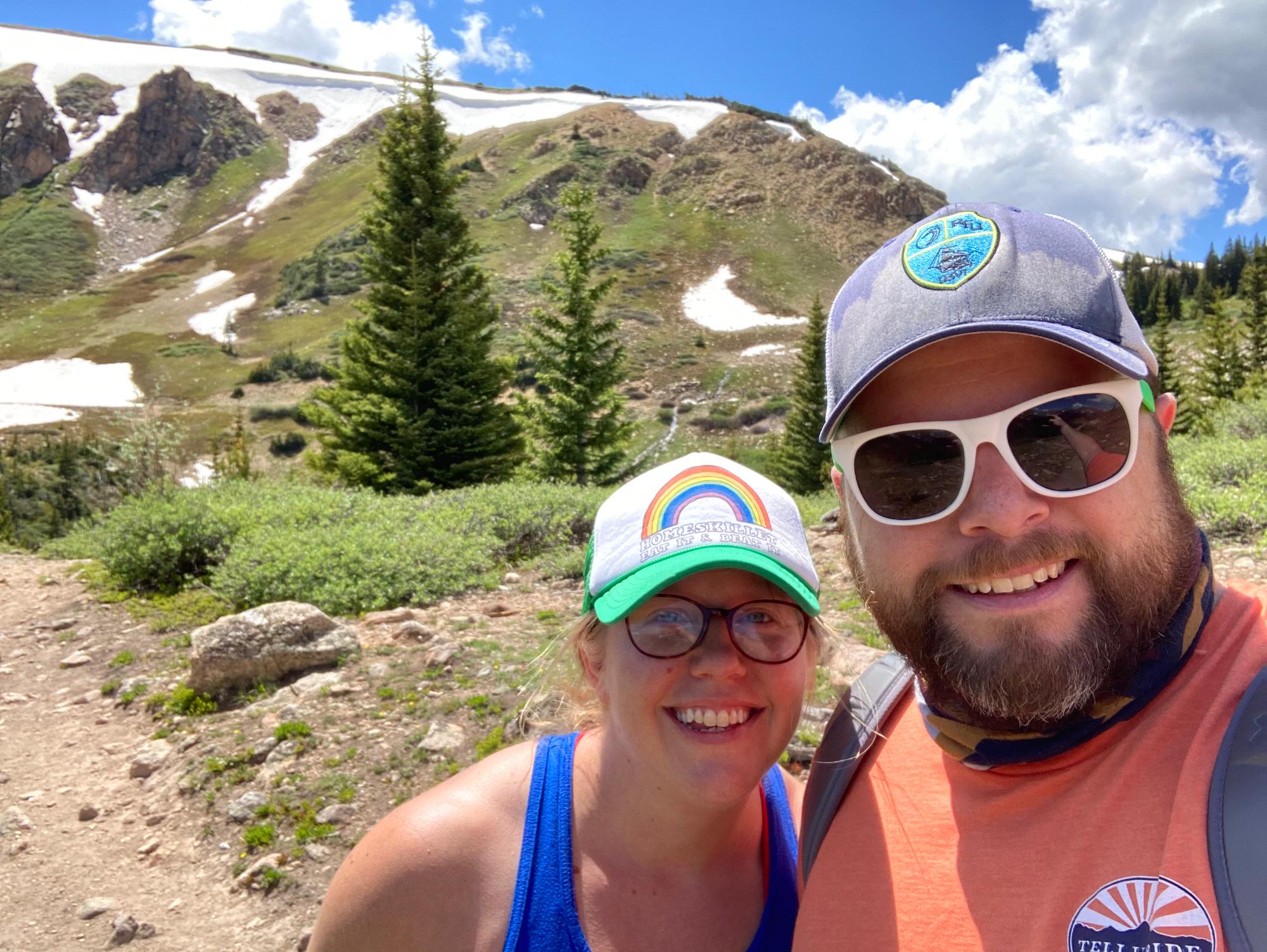 This is after we stopped cursing the elevation and started to head back down on our hike.