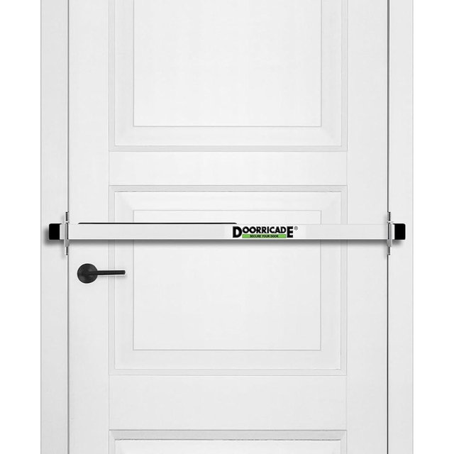 Door Security Bar-by Doorricade-Secure The Entire Width of Your Inward Opening Front Door or Safe Room. fits Doors up to 32" Wide.