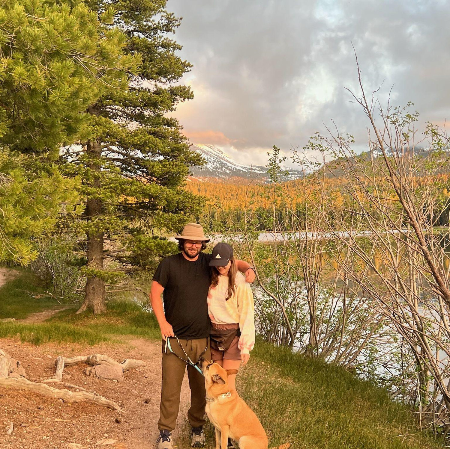Sunset at Manzanita Lake
