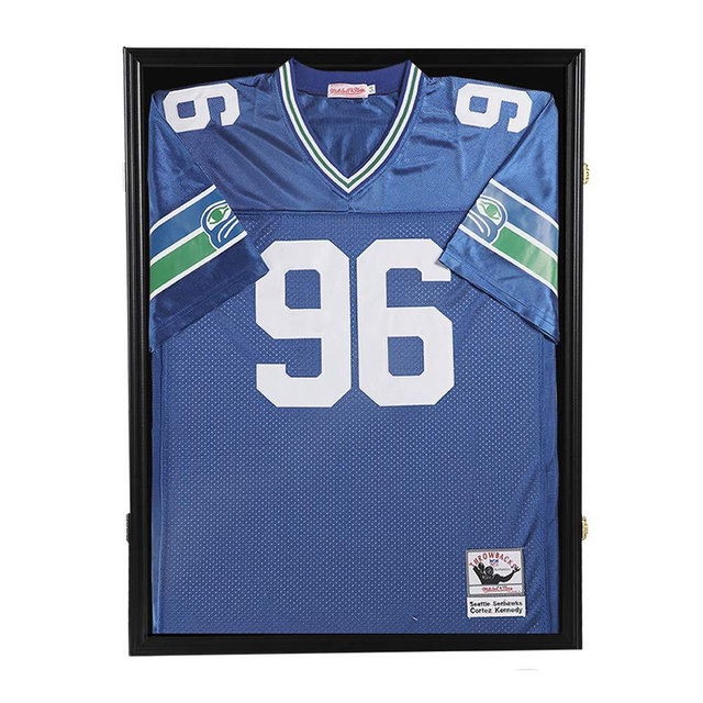 Jersey Display Frame Case Large Frames Shadow Box Lockable with UV Protection Acrylic Hanger and Wall Mount Option for Baseball Basketball Football Soccer Hockey Sport Shirt