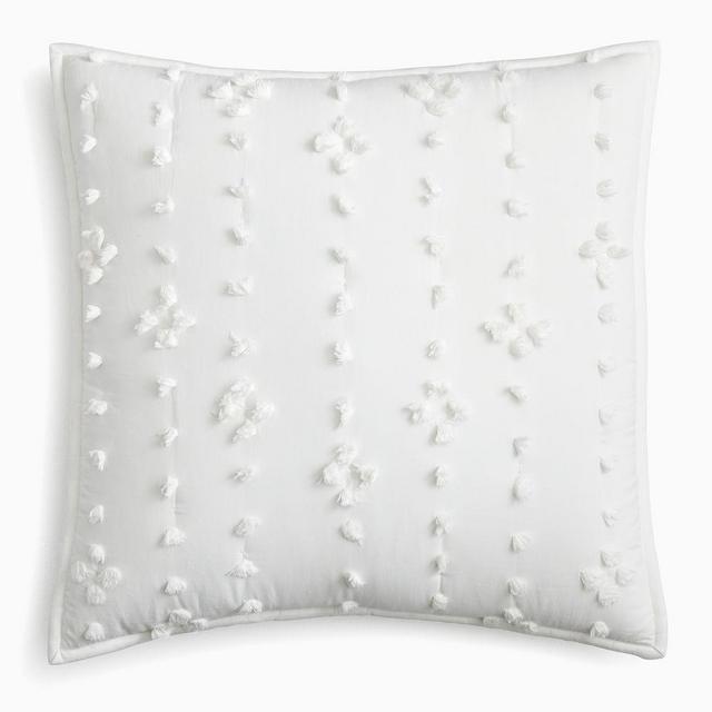 Candlewick Comforter, Euro Sham, Set of 2, White
