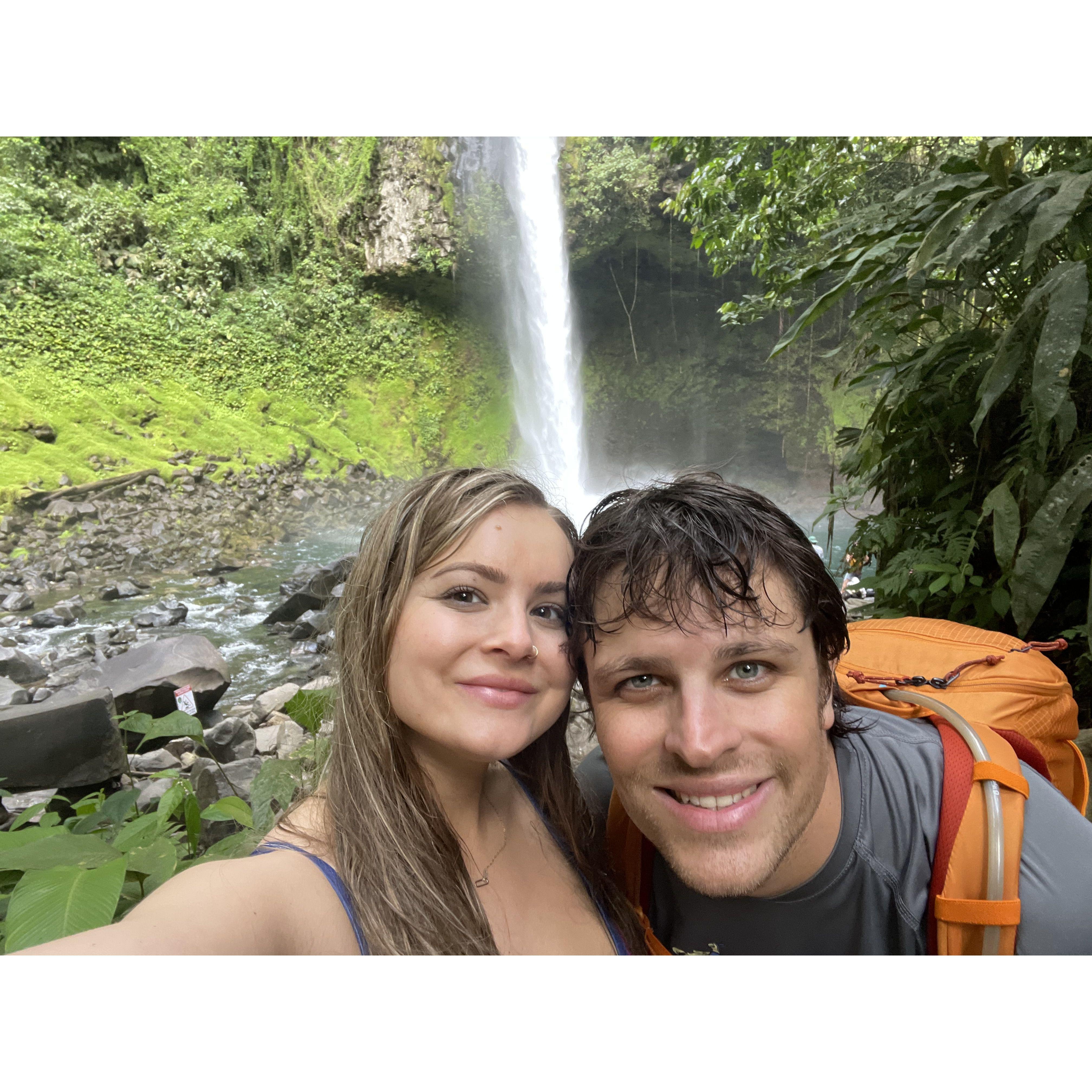 Chasing waterfalls in La Fortunate, Costa Rica- picture does NOT do it justice!