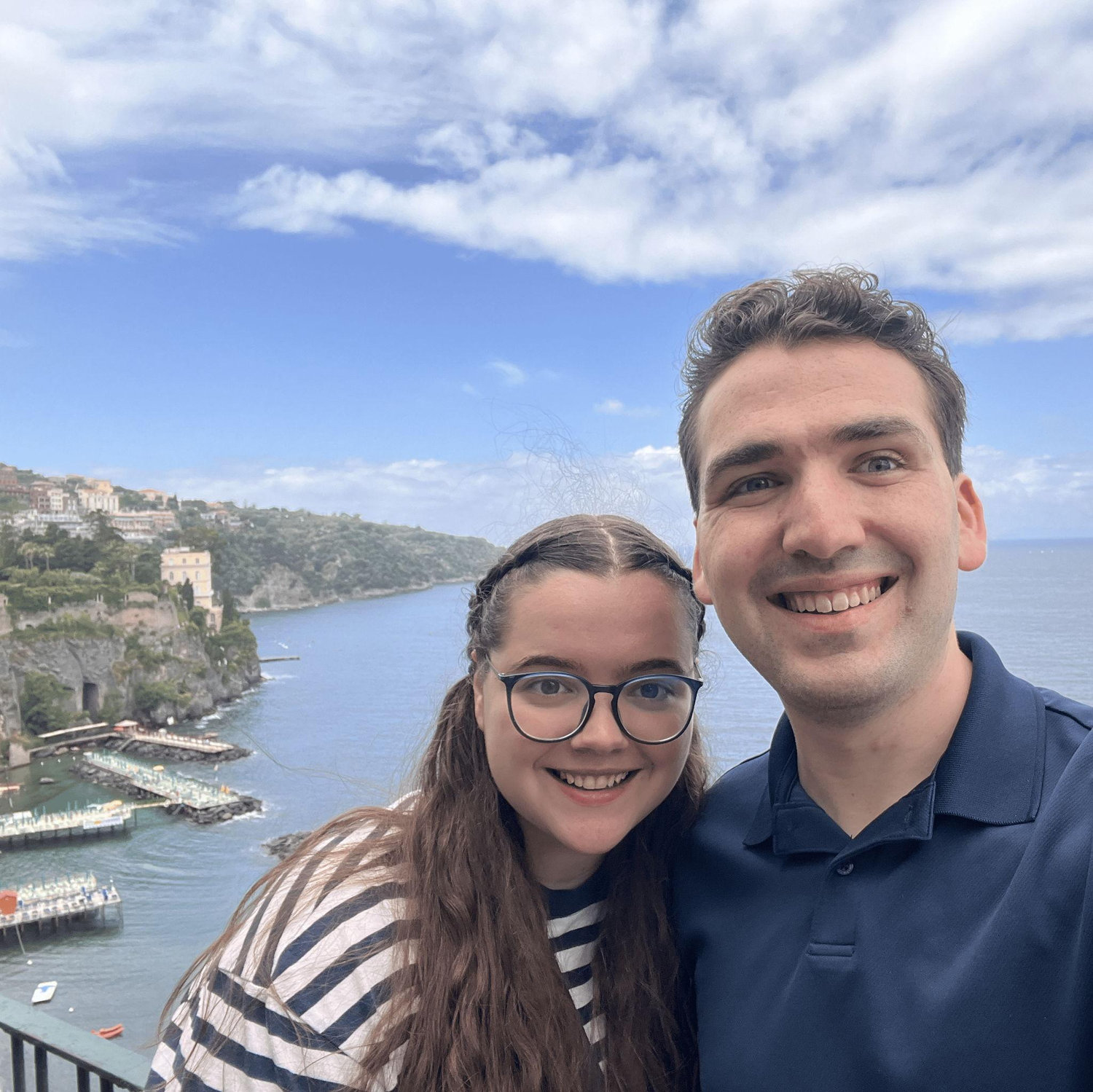 Us in Sorrento Italy, absolutely incredible trip
