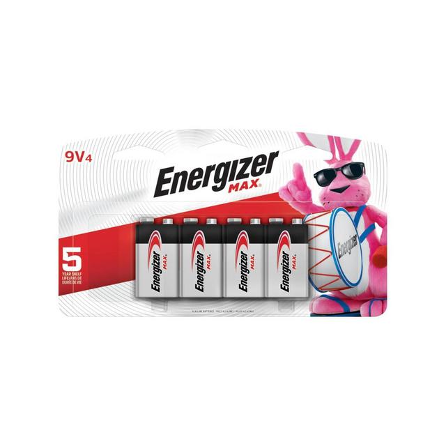 Energizer Max 9V Batteries 4 ct (522BP-4H)