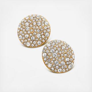 Alicia Button Stud Earrings