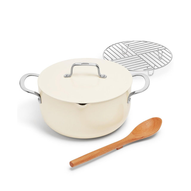 The Cellar 6-Qt. Ceramic Nonstick Complete Stock Pot, Created for Macy's