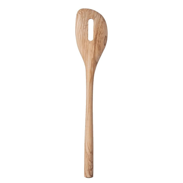 Tovolo Slotted Wooden Spoon, Olivewood