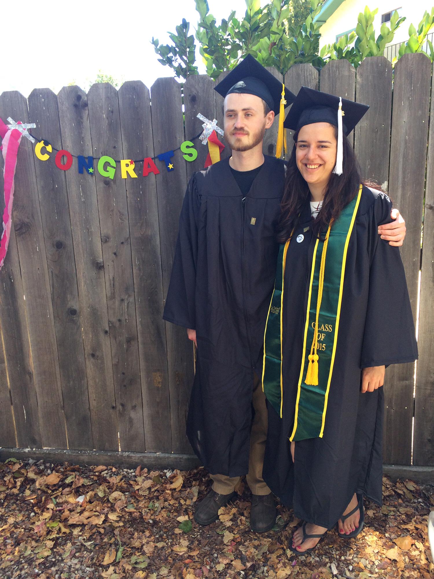We graduated! San Luis Obispo, June 2015