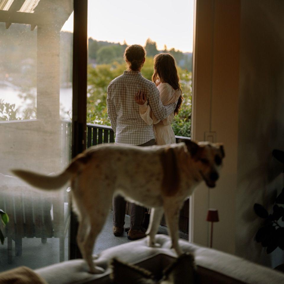 Engagement photo shoot in our new home