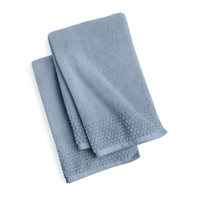 The Bath House Spa 100% Cotton 2-Pack Hand Towel Set, 16" x 28"