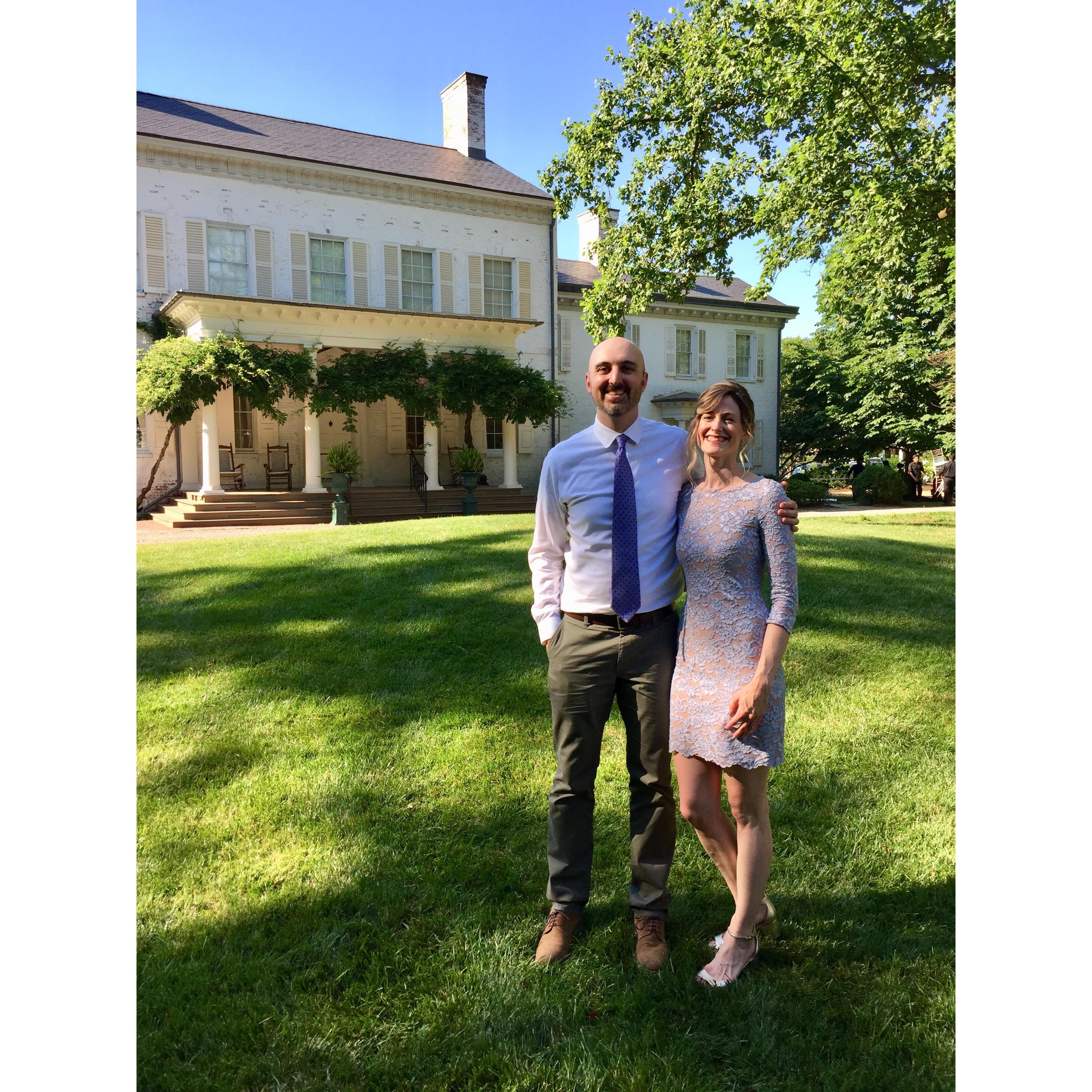 At a wedding in Princeton, NJ. June, 2018.