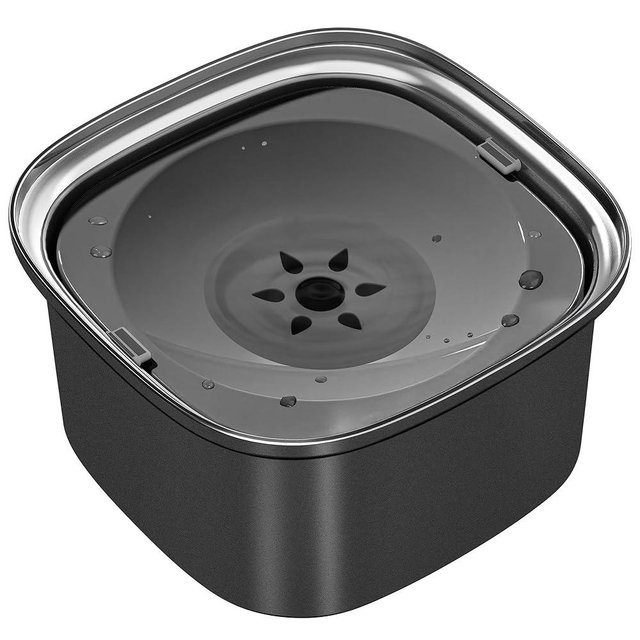UPSKY 3L Dog Water Bowl 101oz Stainless Steel No Spill Large Capacity Dog Food Water Bowl Slow Water Feeder, Spill Proof Pet Water Dispenser Vehicle Carried Travel Water Bowls