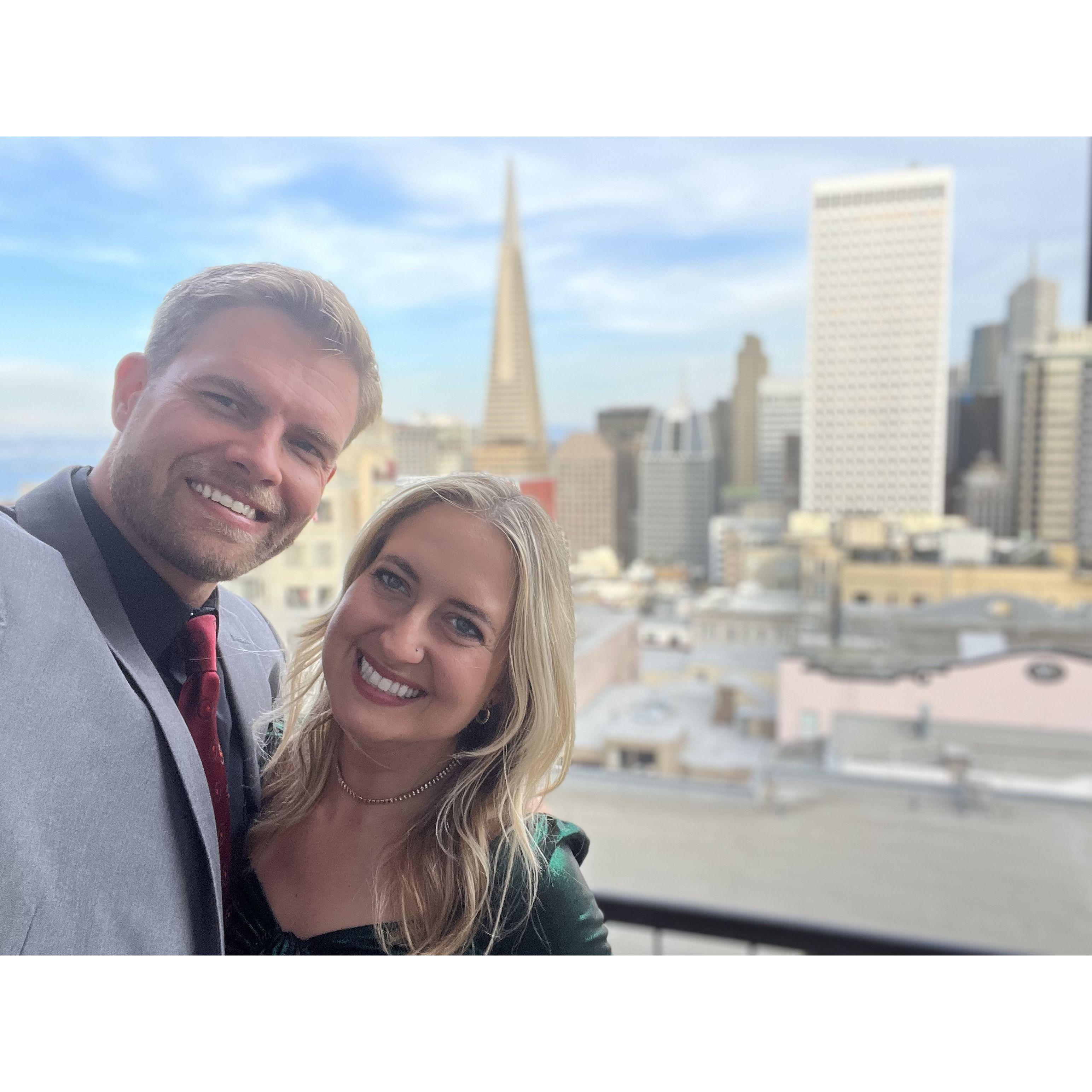 Our last weekend together, in San Francisco, before the big move.