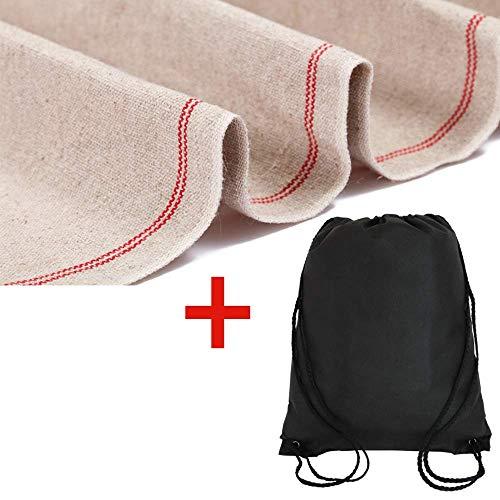Premium Professional Bakers Extra Large Couche 35"x26" from France - Heavy Duty Proofing Cloth 100% Natural Flax Linen by Saint Germain Bakery