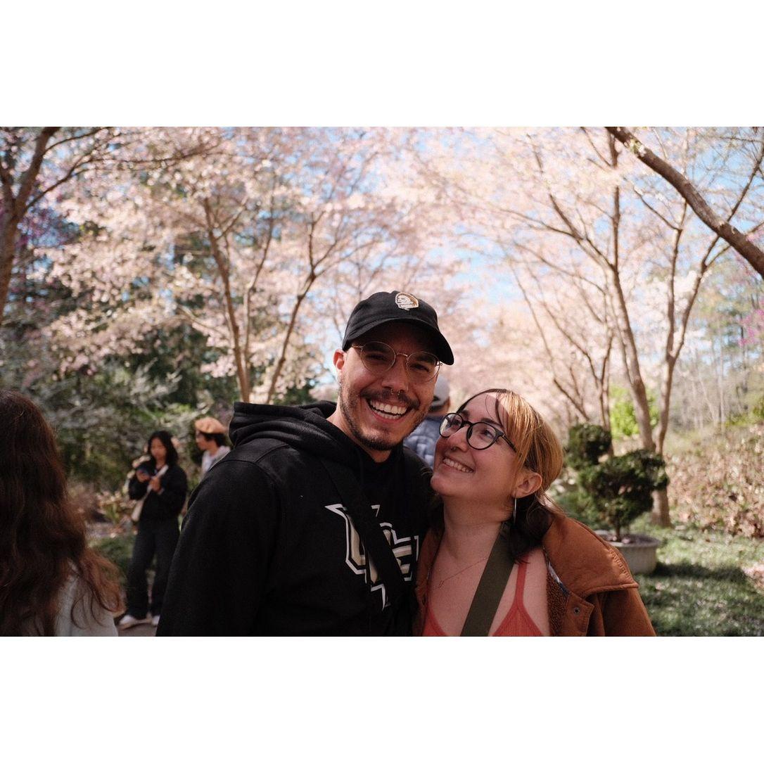 First time experiencing a true Spring season and cherry blossoms at Sarah P Duke Gardens in March 2024.