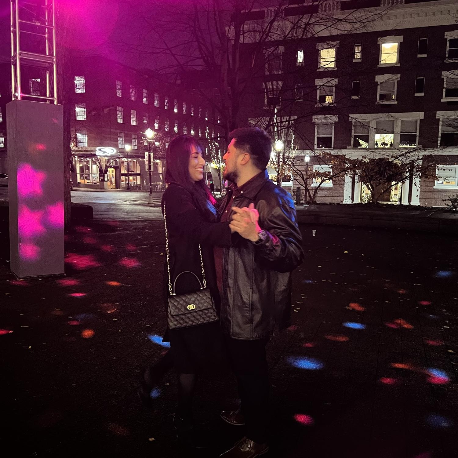 ended up dancing in a random courtyard in PDX after the show! Who even took this pic?