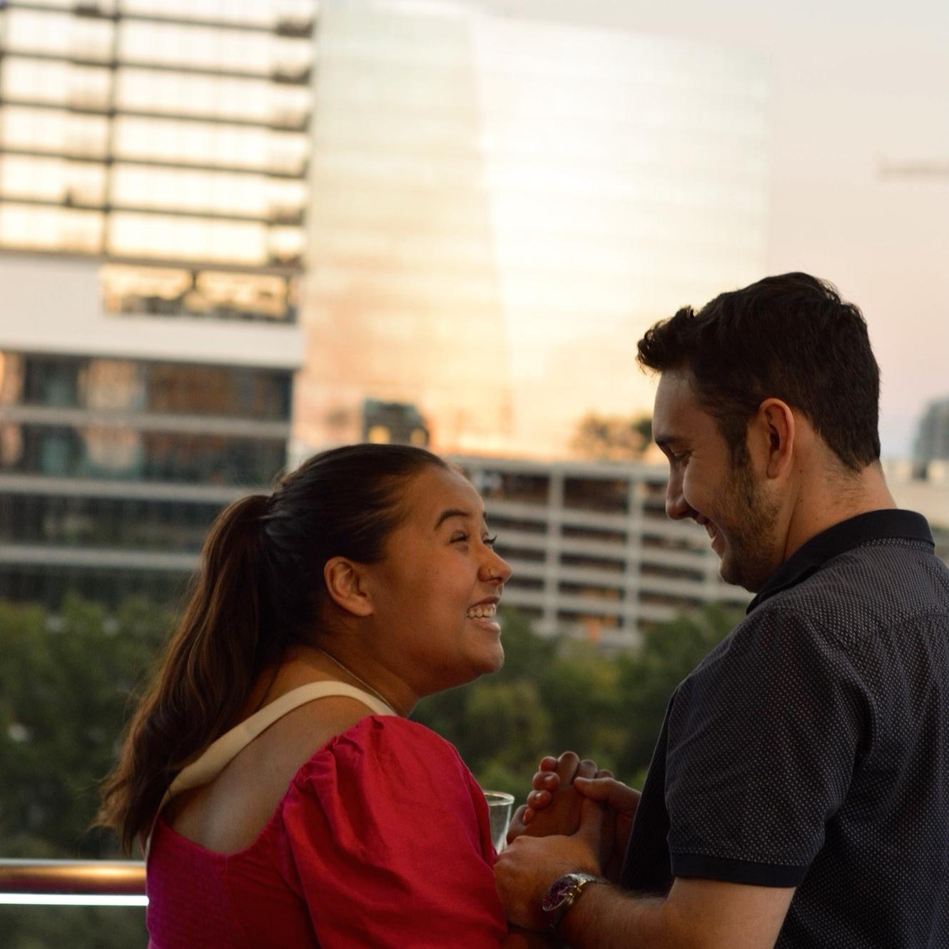 When we got engaged!