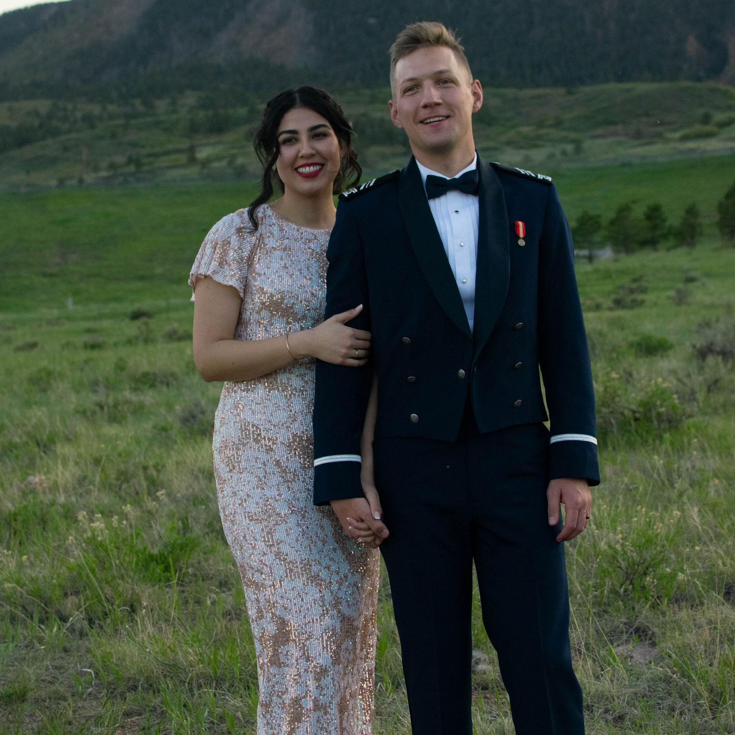 A few moments after Levi's proposal!