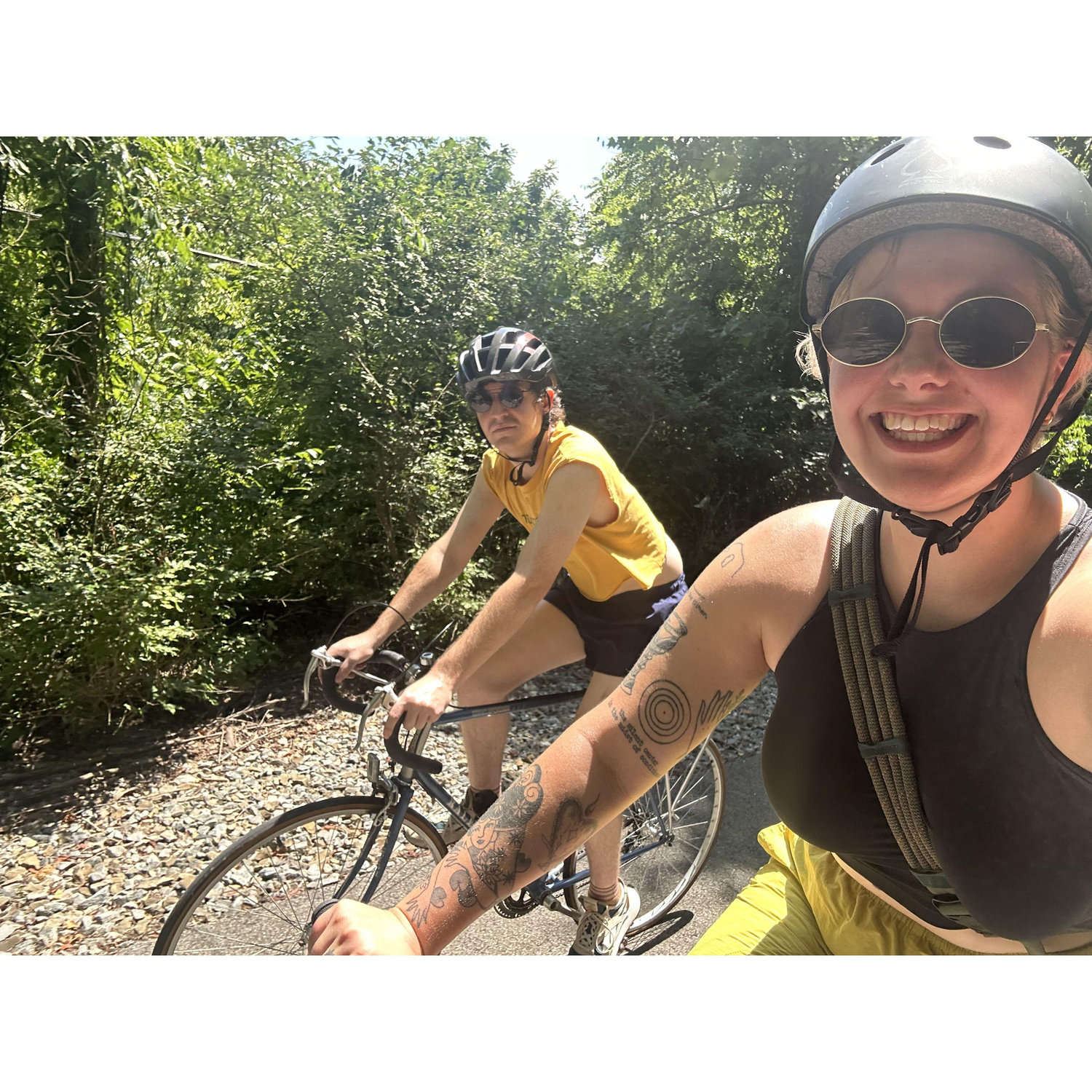 4th of July weekend, 2025. We went to Prestonburg, KY for a 16-mile hike & bike ride in the mountains. Our first bike trip together!
