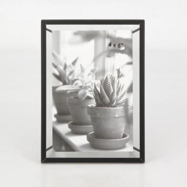 4"X6" Frame With Symmetrical Wire Back Satin Black - Project 62™