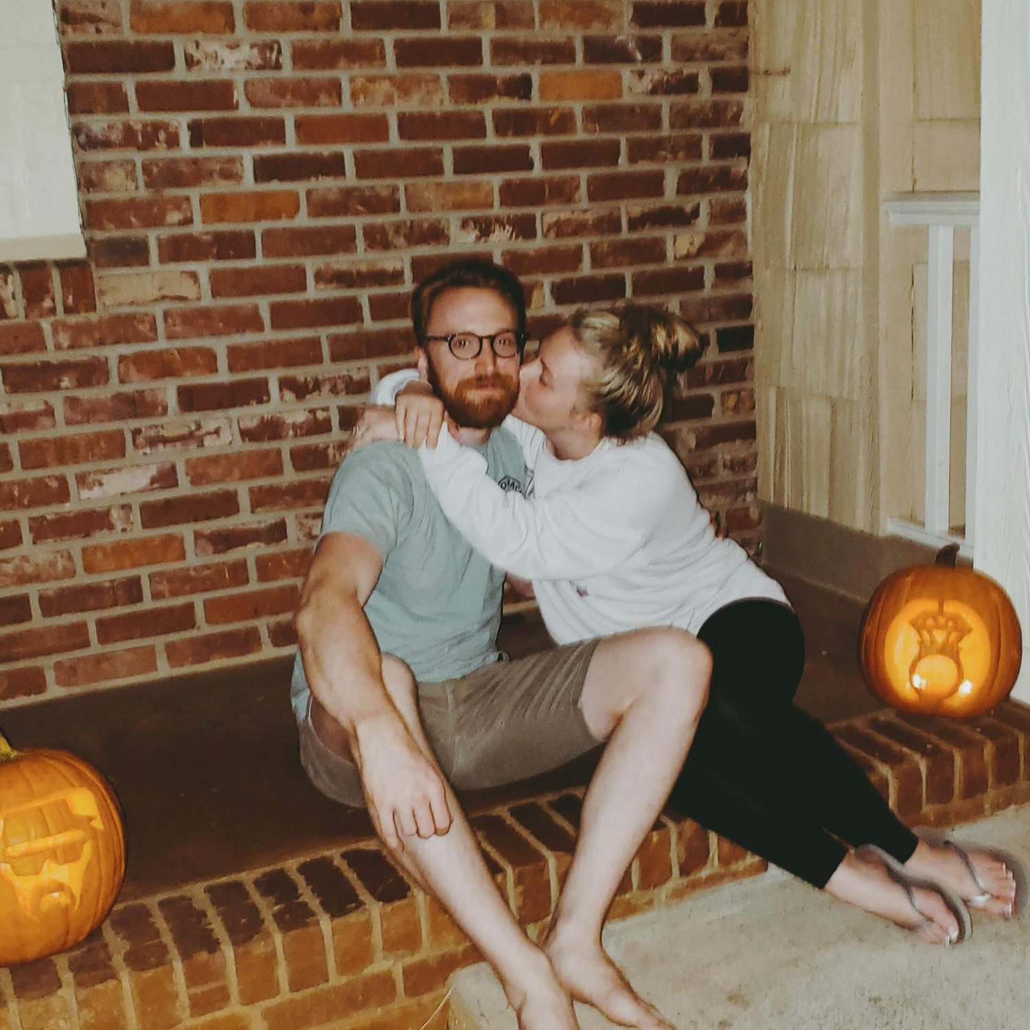 Carving pumpkins