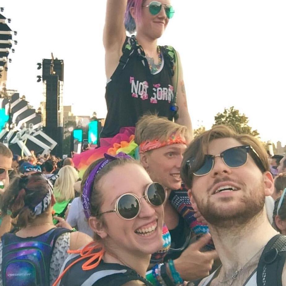 Electric Zoo - our first music festival together
9/2016