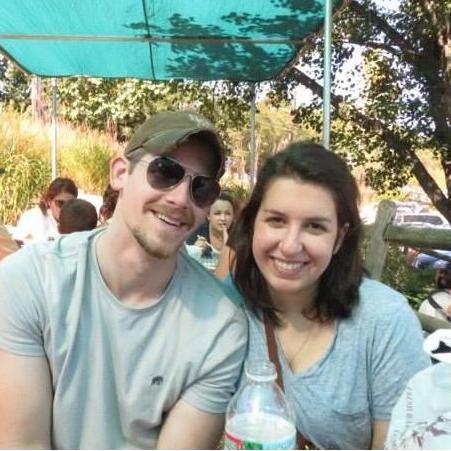 Eating cider donuts at Demarest Farms