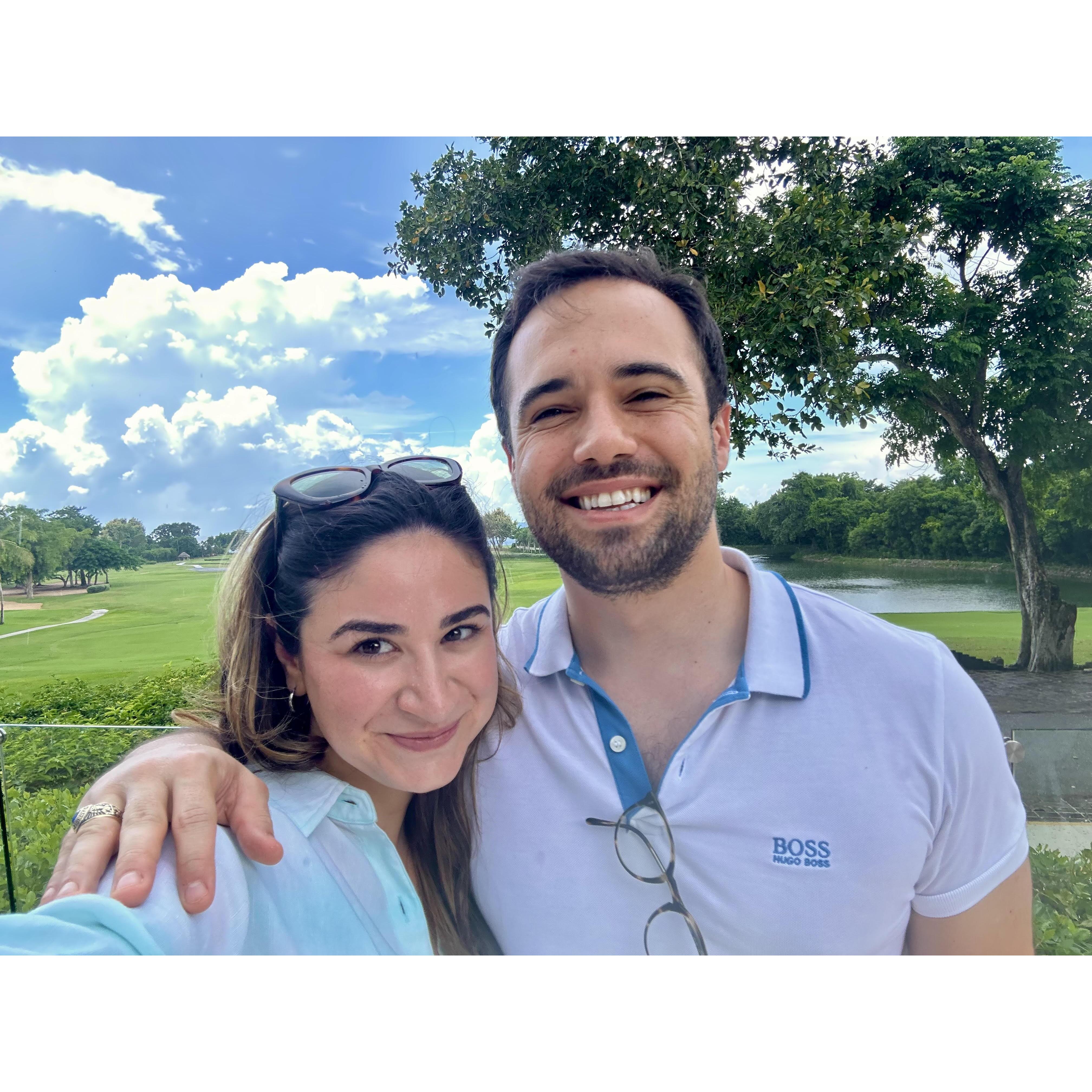 Our favorite place: in each others arms. Just kidding! Back at Casa de Campo!