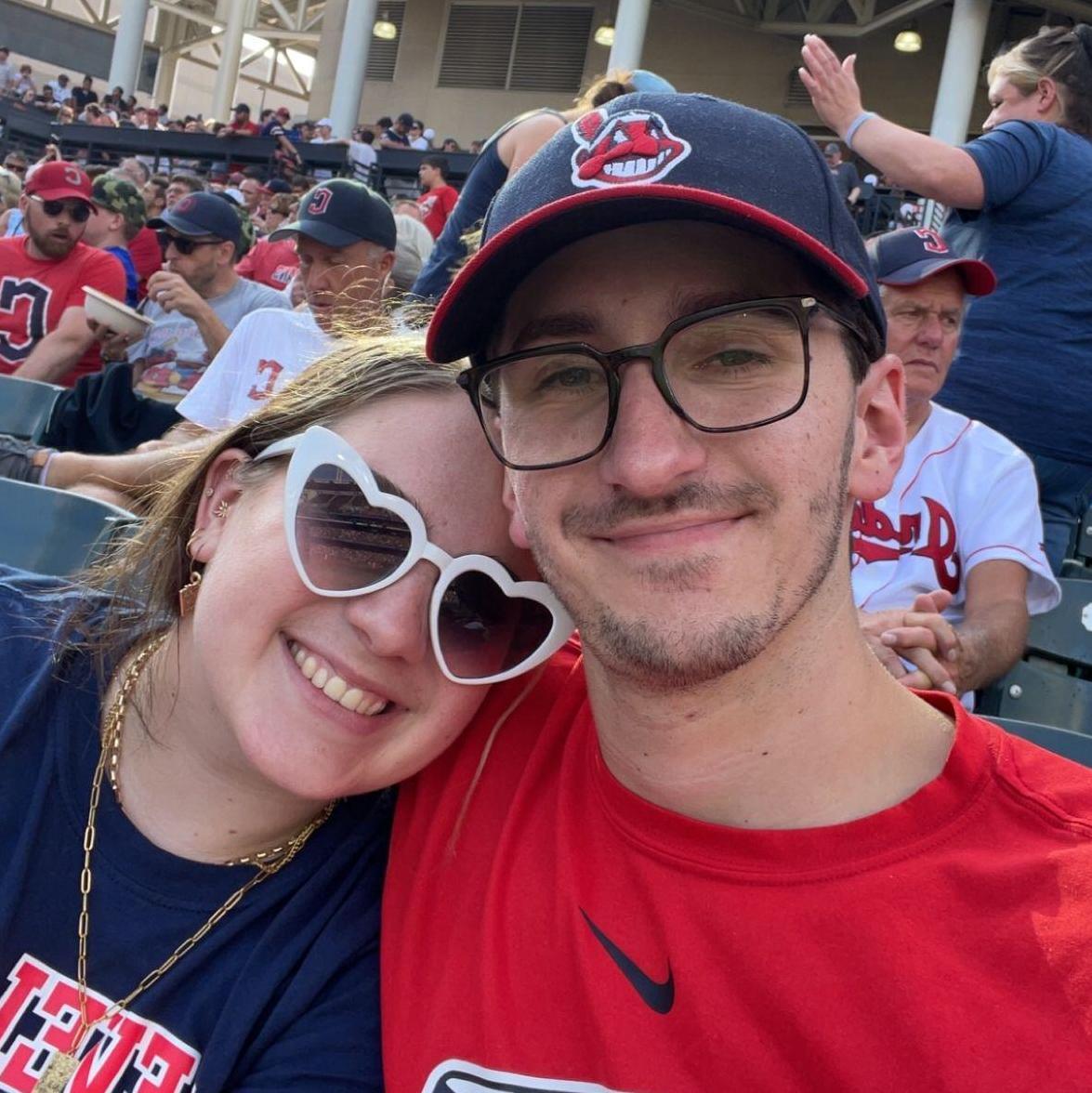 From their first meeting, Matthew made it clear that not being a Cleveland sports fan was a dealbreaker. That means, in 7 years, they have more than a few Guardians/Browns/Cavs games under their belt.