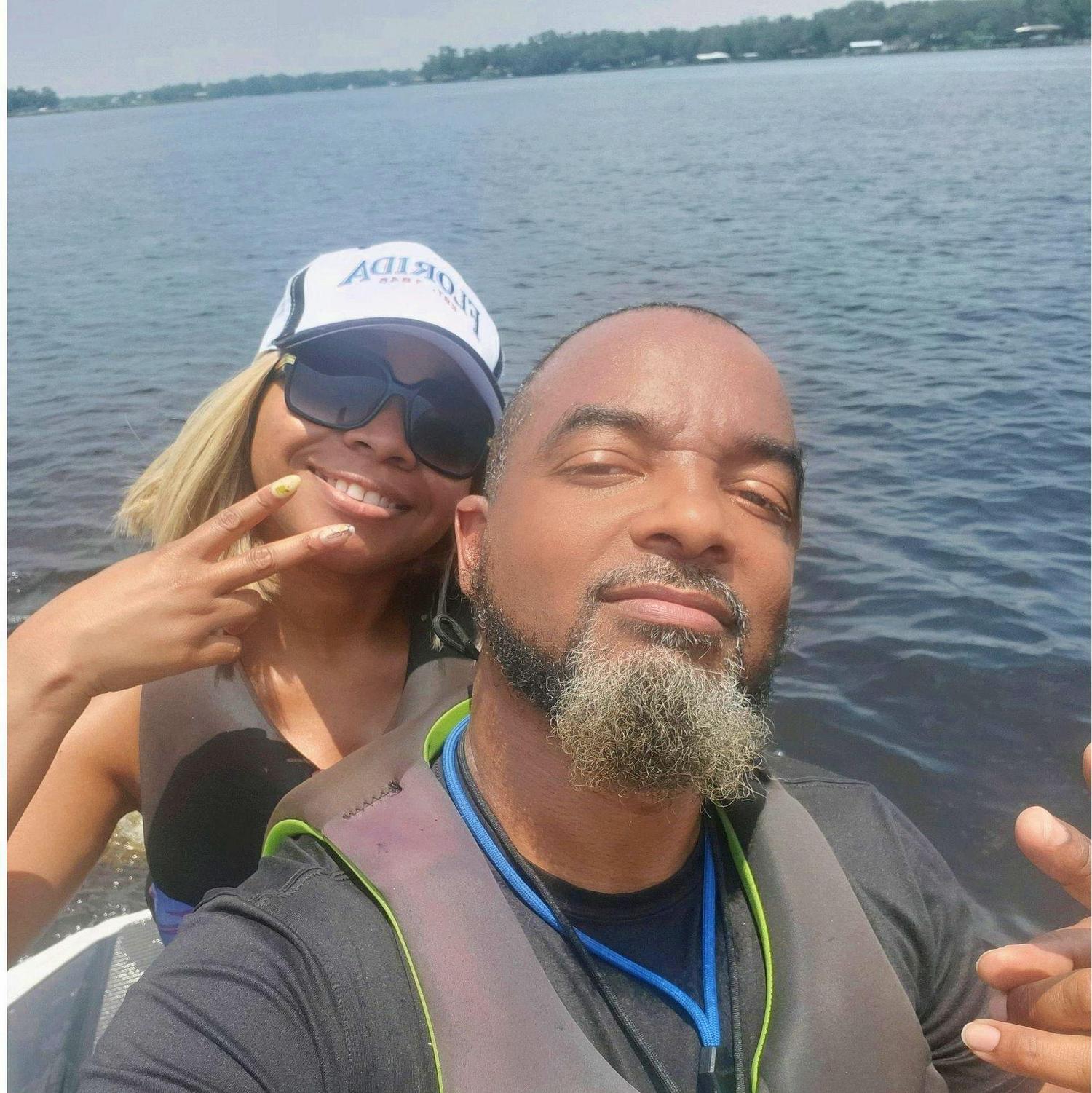We decided to try jet skiing despite my inability to swim. I trusted my partner to rescue me if I fell into the water.