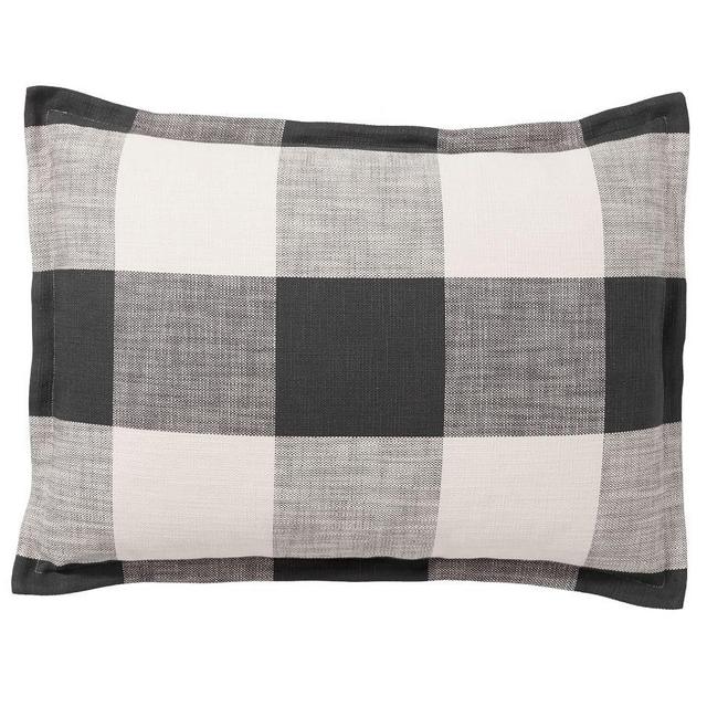 Bryce Buffalo Check Sham, Standard, Charcoal