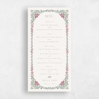 Beige Wedding Menu - Mirelia