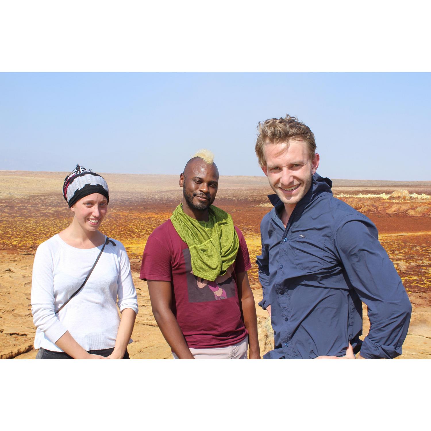 James and friends, Danikil Depression, Afar Region, Ethiopia