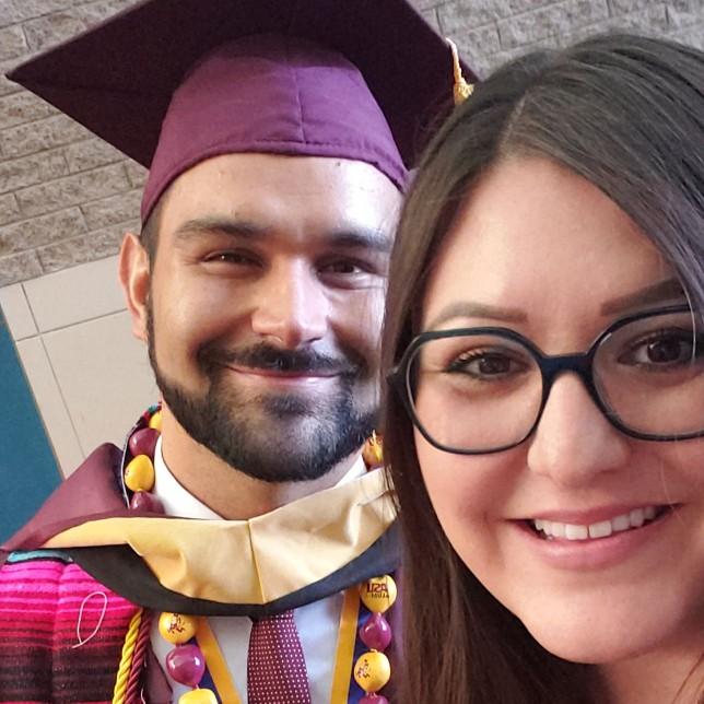 Abel got his MSW this day, lots of long nights and hard work leading up to this day!